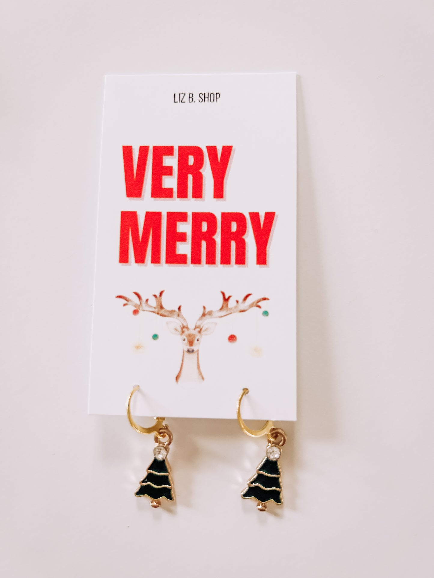 Christmas Tree Earring Hoop