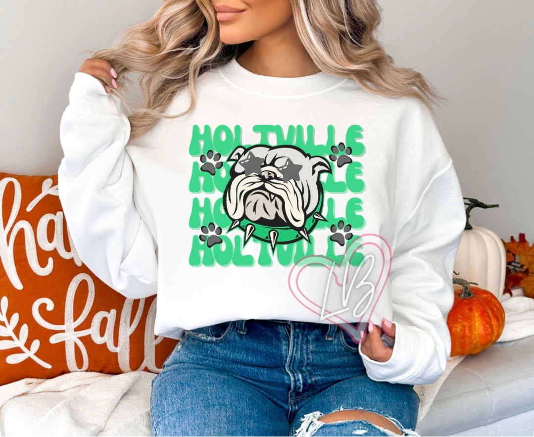 Holtville Sweatshirt (Green Font)