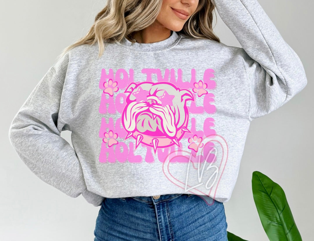 Holtville Sweatshirt (Pink Font)