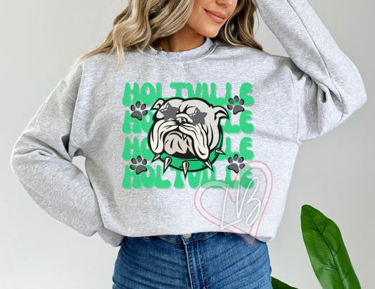 Holtville Sweatshirt (Green Font)